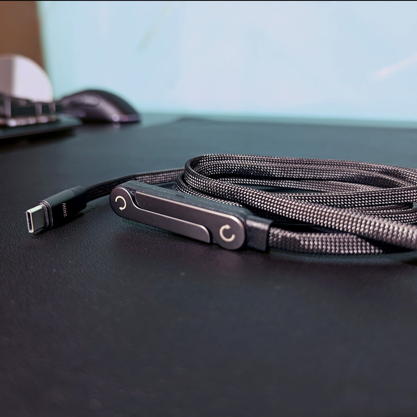 Cable USB-C 240W con Soporte Integrado Ajustable