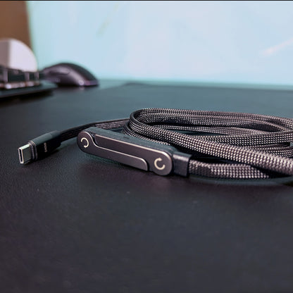 Cable USB-C 240W con Soporte Integrado Ajustable